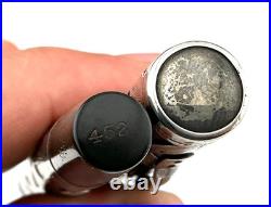 Vintage WATERMAN 452 Sterling Silver Overlay Fountain Pen Pencil 14K F FLEX nib