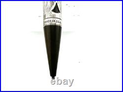 Vintage WATERMAN 452 Sterling Silver Overlay Fountain Pen Pencil 14K F FLEX nib