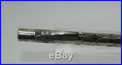 Vintage WATERMAN Sterling Silver Overlay Filigree Pencil to compliment fountain