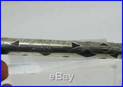 Vintage WATERMAN Sterling Silver Overlay Filigree Pencil to compliment fountain