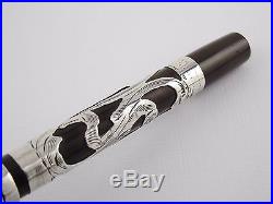 Vintage Waterman 12 Fountain Pen-Sterling Silver Filigree over BHR-USA 1900s