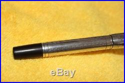 Vintage Waterman 452 Gothic Sterling Silver Overlay Fountain Pen Restored