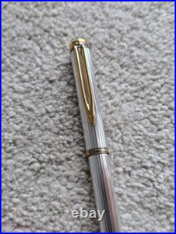 Vintage Waterman Gentleman Sterling Silver Fountain Pen, 18k Nib