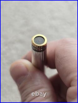 Vintage Waterman Gentleman Sterling Silver Fountain Pen, 18k Nib