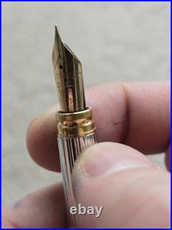 Vintage Waterman Gentleman Sterling Silver Fountain Pen, 18k Nib Vintage Waterman Gentleman Sterling Silver Fountain Pen, 18k Nib