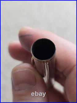 Vintage Waterman Gentleman Sterling Silver Fountain Pen, 18k Nib