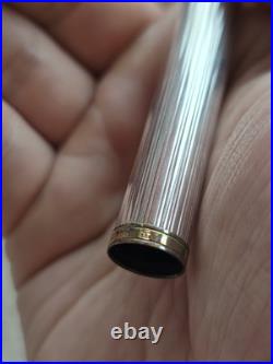 Vintage Waterman Gentleman Sterling Silver Fountain Pen, 18k Nib