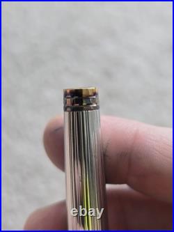 Vintage Waterman Gentleman Sterling Silver Fountain Pen, 18k Nib