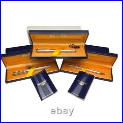 Vintage Waterman Gentleman Sterling Silver Fountain Pen Ballpoint Rollerball Set