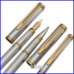 Vintage Waterman Gentleman Sterling Silver Fountain Pen Ballpoint Rollerball Set