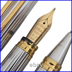 Vintage Waterman Gentleman Sterling Silver Fountain Pen Ballpoint Rollerball Set