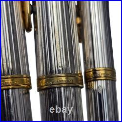 Vintage Waterman Gentleman Sterling Silver Fountain Pen Ballpoint Rollerball Set