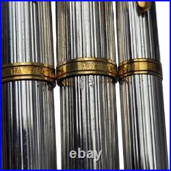 Vintage Waterman Gentleman Sterling Silver Fountain Pen Ballpoint Rollerball Set