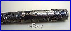 Vintage Waterman Ideal Sterling Silver Overlay 412 VP Fountain Pen