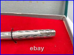 Vintage Waterman Lady Patricia BAY LEAF Sterling Silver overlay fountain pen