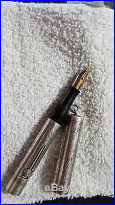 Vintage Waterman's Ideal Sterling Silver Fountain Pen 452 1/2 V