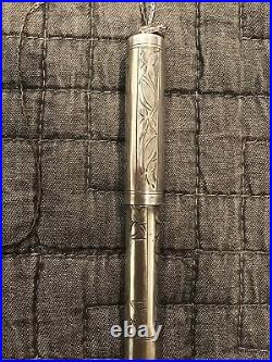 Vintage Watermans Sterling Silver fountain pen 452 1/2V Worn As A Pendant 4