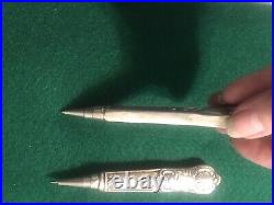 Vintage sterling silver pens 2 Pieces