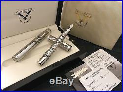 Visconti-Chatterley AG925 Sterling Silver Skeleton Fountain Pen UNUSED