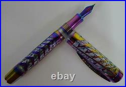 Visconti Italian Fountain Pen Watermark Limited Edition of 388 Rainbow 18K Fine