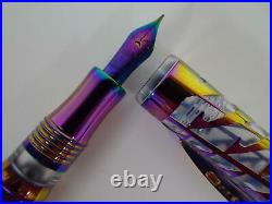 Visconti Italian Fountain Pen Watermark Limited Edition of 388 Rainbow 18K Fine