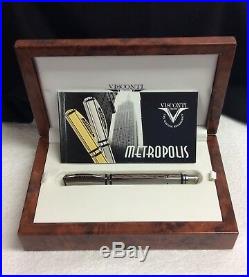 Visconti Metropolis Sterling Silver, Mint, Uninked, With Fantastic Design