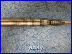 Vtg CLASSIC PARKER STERLING SILVER BALLPOINT PEN USA + Fisher gold refill Mint