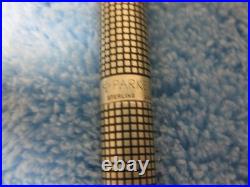 Vtg CLASSIC PARKER STERLING SILVER BALLPOINT PEN USA + Fisher gold refill Mint