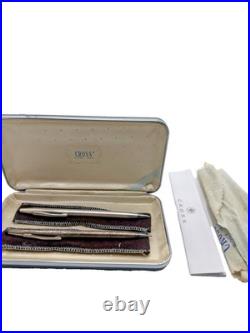 Vtg Cross Sterling Silver Pen Pencil Set PB Engraved