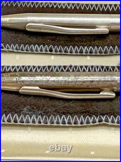 Vtg Cross Sterling Silver Pen Pencil Set PB Engraved