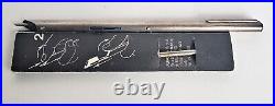 Vtg Modernist Aurora Sterling Silver 925 Ball Point Pen withmanual with new refill
