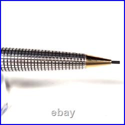 Vtg Parker 75 Cisele Sterling Silver Fountain Pen 18K M Nib Ballpoint Pencil Set