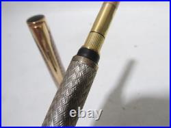 Vtg Waterman France Sterling Gold L'etalon Ballpoint Pen