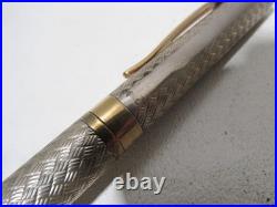 Vtg Waterman France Sterling Gold L'etalon Ballpoint Pen
