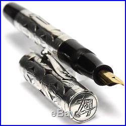 WATERMANS 452 Sterling Silver Filigree Overly Vintage Fountain Pen 1920s