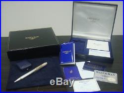 WATERMAN 1988 RARE Man100 Limited Edition Sterling Silver BP 193/500