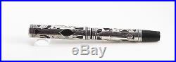 WATERMAN 412 1/21 VPSF Sterling Silver Overlay Fountain Pen Restored 2mm FLEX