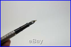 WATERMAN 412 1/2 VP Fountain Pen BARLEY Sterling Silver Filigree Overlay #2 nib