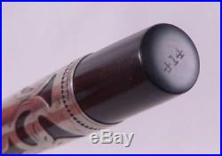 WATERMAN 414 Fountain Pen Eyedropper Sterling Silver Filigree Overlay #4 Nib