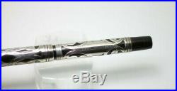 WATERMAN 415 Fountain Pen Eyedropper Sterling Silver Filigree Overlay #5 Nib