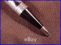 WATERMAN 425 LARGE MECHANICAL PENCIL IN STERLING SILVER OVERLAY, c1925