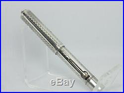 WATERMAN 452 1/2 V Ideal Sterling silver fountain pen flexible M nib #3