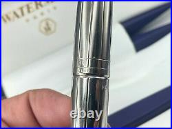 WATERMAN EDSON Sterling Silver Limited Edition Fountain Pen 18K Broad nib Boxed