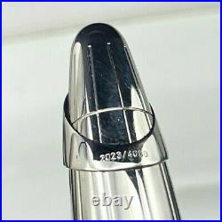 WATERMAN EDSON Sterling Silver Limited Edition Fountain Pen 18K Fine Nib NEW