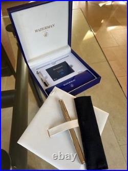 WATERMAN EXCEPTION Fountain pen Sterling Silver M 18K Nib Perfect