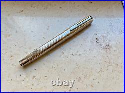 WATERMAN EXCEPTION Fountain pen Sterling Silver M 18K Nib Perfect
