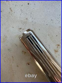 WATERMAN EXCEPTION Fountain pen Sterling Silver M 18K Nib Perfect