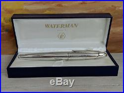 WATERMAN Edson Sterling Silver Limited Edition Fountain Pen, Medium 18K 750 Nib