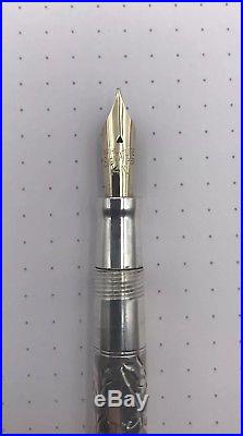Wahl Eversharp Fountain Gold Flexible Nib Sterling Silver Overlay Ringtop