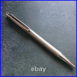 Waldmann Ecoline Sterling Silver Knock type Ballpoint Pen wz/Box, Manual Rare F/S
